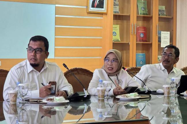 Direktorat Jenderal Guru dan Tenaga Kependidikan (Ditjen GTK) Kemendikdasmen menyelenggarakan Taklimat Media Tentang Surat Edaran Mendikdasmen Nomor 7 Tahun 2026 Tentang Penugasan Guru Non-ASN di Gedung D Kemendikdasmen, Jakarta Pusat pada Senin (11/5/2026). (Foto: Antara/Hana Dewi KK)
