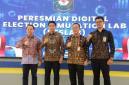 Peresmian Digital Election Simulation Lab (DESLab) di Command Center Badan Strategi Kebijakan Dalam Negeri (BSKDN) Kementerian Dalam Negeri Jakarta, Kamis (7/5/2026). (Foto: Kemendagri)