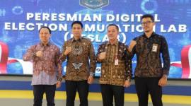 Peresmian Digital Election Simulation Lab (DESLab) di Command Center Badan Strategi Kebijakan Dalam Negeri (BSKDN) Kementerian Dalam Negeri Jakarta, Kamis (7/5/2026). (Foto: Kemendagri)