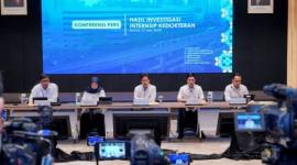 Menteri Kesehatan Budi Gunadi Sadikin (tengah) dalam konferensi pers di Jakarta, Kamis (7/5/2026). (Foto: Kemenkes)