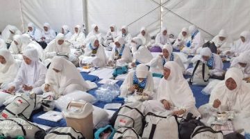 PERGERAKAN PUNCAK HAJI,  Enam Jemaah Embarkasi Banjarmasin Diikutkan Safari Wukuf