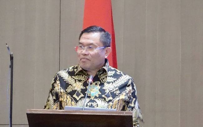 Wakil Kepala Badan Gizi Nasional (BGN) Bidang Operasional Pemenuhan Gizi, Irjen Pol (Purn) Sony Sonjaya. 9Foto: Antara/Karel A Polakitan)
