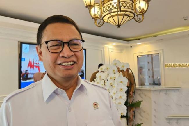Kepala BPOM Taruna Ikrar ditemui di Jakarta pada Selasa (28/4/2026). (Foto: Antara/Mecca Y Ning Prisie)