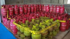 Barang bukti LPG subsidi milik pelaku penyalahgunaan LPG subsidi yang disita Dittipidter Bareskrim Polri. (Foto: Dok Dittipidter Bareskrim Polri)