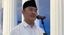 Ketua Komisi Percepatan Reformasi Polri Jimly Asshiddiqie dalam jumpa pers reformasi di Istana Merdeka, Jakarta, Selasa (5/5/2026). (Foto: Antara/Maria C Galuh)