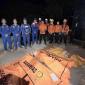 Tim SAR setelah mengevakuasi empat jasad ABK korban gas beracun di Barito Kuala, Kalimantan Selatan, Kamis (7/5/2026). (Foto: Kantor SAR Banjarmasin)