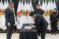 Musyawarah Provinsi (Musprov) XI Persatuan Menembak Indonesia  (Perbakin) Kalimantan Selatan (Kalsel) resmi menetapkan H. Rais Ruhayat sebagai Ketua Umum Pengprov masa bakti 2025-2029 (SuarIndonesia/HM)