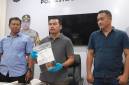 Kasat Reskrim Polresta Banjarmasin, Kompol Eru Alsepa didampangi Kanit PPA Ipda Partogi Hutahean, saat Press Rilis, Selasa (5/5/2026). (SuarIndonesia/YI)