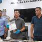 Kasat Reskrim Polresta Banjarmasin, Kompol Eru Alsepa didampangi Kanit PPA Ipda Partogi Hutahean, saat Press Rilis, Selasa (5/5/2026). (SuarIndonesia/YI)