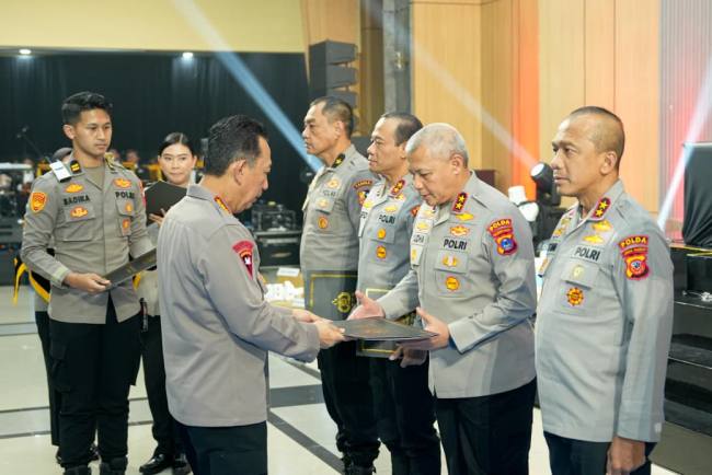 Penghargaan tersebut diserahkan langsung dalam acara Rapat Kerja Teknis (Rakernis) Logistik Polri Tahun Anggaran 2026  di Jakarta,  Selasa (12/5/2026 (SuarIndonesia/Ist)