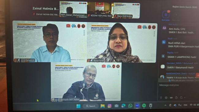 Internalisasi Hasil Survei Indeks Potensi Radikalisme (IPR) melalui zoom meeting, Senin (25/5/2026). (SuarIndonesia/Ist)