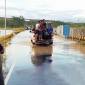Kondisi ruas jalan nasional penghubung Kecamatan Lokpaikat menuju Kecamatan Piani yang terendam banjir di Rantau, Kabupaten Tapin, Senin (11/05/2026). (Foto: Antara/M Rastaferian Pasya)
