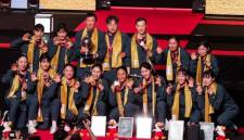 Tim bulu tangkis Korea Selatan berpose setelah menghempaskan tim China 3-1 di Uber Cup 2026. Negeri Ginseng membawa pulang trofi dari kesuksesan tim putrinya. (Foto: Badminton Korea Association)
