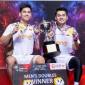 Pasangan ganda putra Indonesia Leo Rolly Carnando/Daniel Marthin berhasil menjuarai Thailand Open 2026. (Foto: PBSI)
