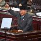 Presiden Prabowo Subianto menyampaikan pidato dalam Rapat Paripurna ke-19 DPR RI Masa Persidangan V Tahun Sidang 2025-2026 di kompleks Parlemen, Jakarta, Rabu (20/5/2026). (Foto: Antara/Rivan A Lingga)