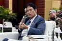 Menteri Keuangan (Menkeu) Purbaya Yudhi Sadewa di sela konferensi pers APBN KiTa di Kantor Kemenkeu RI, Jakarta, Selasa (5/5/2026). (Foto: Antara/Arnidhya N Zhafira)