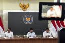 Plt Deputi Bidang Kemitraan dan Hubungan Media Bakom RI Kurnia Ramadhana (tengah) dalam konferensi pers di Jakarta, Rabu (24/6/2026). (Foto: Antara/Prisca Triferna)