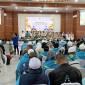 Jemaah haji Kloter 05 Debarkasi Banjarmasin saat tiba di tanah air di Asrama Haji di Kota Banjarbaru setelah melaksananankan ibadah haji 1447 H/2026 M, pada 10 Juni 2026. (Foto: Antara)