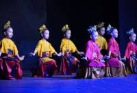 Penampilan salah satu grup tari pada gelar seni bertajuk 