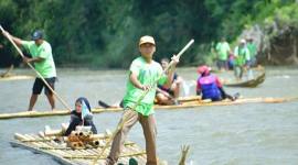 Festival Bamboo Rafting di Loksado, Hulu Sungai Selatan, Kalimantan Selatan yang masuk Karisma Event Nusantara (KEN) 2026, Minggu, (28/6/2026). (Foto: Diskominfo SP HSS)
