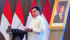 Menteri Koordinator Bidang Hukum, HAM, Imigrasi, dan Pemasyarakatan Yusril Ihza Mahendra dalam kegiatan konsolidasi bersama tiga kementerian teknis di bawah Kemenko Kumham Imipas, di Jakarta, Senin (8/6/2026). (Foto: Kemenko Kumham Imipas RI)