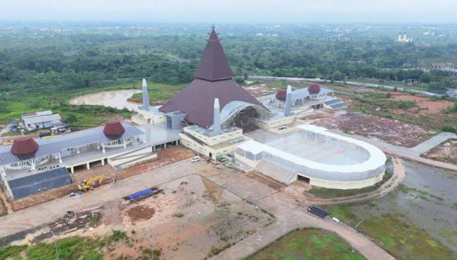 Masjid Syekh Muhammad Arsyad Albanjari akan diresmikan sekaligus jadi lokasi puncak peringatan Hari Jadi ke 76 Kalsel. Foto : istimewa