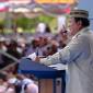 Presiden Prabowo Subianto berpidato saat acara puncak Pekan Nasional (PENAS) Kontak Tani Nelayan Andalan (KTNA) XVII di Kabupaten Gorontalo, Provinsi Gorontalo, Rabu (24/6/2026). (Foto: BPMI Setpres)