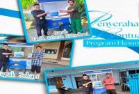GEROBAK- Penyerahan gerobak usaha kepada para pelaku usaha yang membutuhkan guna mendorong peningkatan produktivitas dan pendapatan. (Foto: DokBankKalsel)