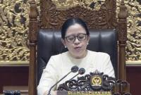 Ketua DPR RI Puan Maharani memimpin Rapat Paripurna Ke-22 DPR Masa Persidangan V Tahun Sidang 2025–2026 di Gedung DPR, Jakarta, Selasa (30/6/2026). (Foto: Tangkapan Layar YouTube @TVR Parlemen)