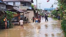 Banjir yang terjadi di Kabupaten Sanggau beberapa waktu lalu. (Foto: Dok Antara/Rendra Oxtora)
