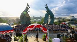 Ratusan CPNS dilantik menjadi PNS angkatan pertama OIKN. (Foto: Humas OIKN)