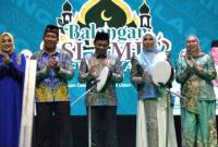 Pembukaan Balangan Islamic Fest 2026 oleh Bupati Balangan Abdul Hadi, di dampingi, Kapolres Balangan, ketua DPRD Balangan, dan ketua TP PKK Balangan. Jum’at (5/6/2026). (SuarIndonesia/Adv)