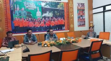 BPBD Kabupaten Balangan bersama Kecamatan Tebing Tinggi menggelar rapat finalisasi draf video dan buku dokumenter “Banjir dan Banjir Bandang Kecamatan Tebing Tinggi”, Kamis (4/6/2026) *SuarIndonesia/Adv)