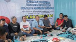 H. Kartoyo, melaksanakan kegiatan Sosialisasi/Penyebarluasan Program Pembentukan Peraturan Daerah (Propemperda), Rancangan Peraturan Daerah (Raperda), Peraturan Daerah (Perda), Sabtu (6/6/2026). SuarIndonesia/Ist)