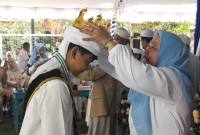 Diwisuda tahfiz ratusan SD Islam Sabilal Muhtadin Banjarmasin tahun pelajaran 2025-2026, diwarnai suasana haru dan penuh kebanggaan. Kamis (11/6/2026). (SuarIndonesia/YI_