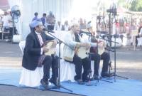 Bergema seni budaya dilantunkan ratusan peserta dengan seni tutur hingga musik tradisional di Lapangan Murjani, Kota Banjarbaru, bersamaan dengan momen Car Free Day (CFD), Minggu (21/6/2026). (SuarIndonesia/ZI)