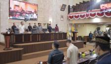 Pertanggungjawaban Pelaksanaan Anggaran Pendapatan dan Belanja Daerah (APBD) Tahun Anggaran 2025, di ruang rapat paripurna H. Mansyah Addrian, Gedung DPRD Provinsi, Rabu (24/6/2026). (SuarIndonesia/Ist)