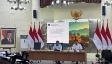 Kepala Bakom RI Muhammad Qodari (kiri) dalam konferensi pers di Jakarta, Rabu (17/6/2026). (Foto: Antara/Genta Tenri M)