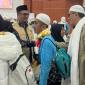 Jemaah haji Kalteng tiba di tanah air. (Foto: Kemenag Kalteng)