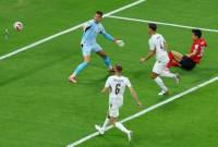 Pertandingan Grip A Piala Dunia 2026, Korea Selatan taklukkan Ceko 2-1, Jumat (12/6) pagi WIB di Stadion Guadalajara, Zapopan, Meksiko. (Foto: REUTERS/Daniel Becerril)