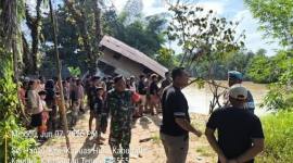Lokasi bocah Jio Norahito (11) yang hilang di Sungai Kapuas, Desa Sei Hanyu, Kabupaten Kapuas, Kalteng. (Foto: dok SAR Palangka Raya)