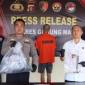 WD, seorang pemuda bunuh rekan di tambang emas Gunung Mas. (Foto: Polres Gunung Mas)