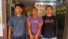 D, pria yang merampok emas di Gumas. (Foto: Dok Polsek Rungun)