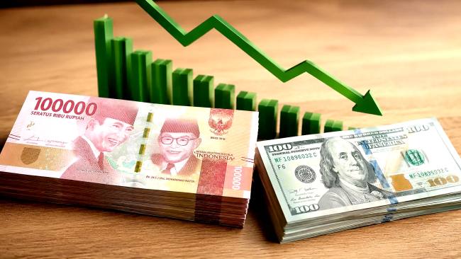 Foto ilustrasi - Nilai tukar rupiah terhadap dolar Amerika Serikat (AS) kembali menguat pada perdagangan Jumat (12/6/2026), pasangan mata uang USD/IDR tercatat berada di level Rp17.860 per dolar AS. (Foto: Istimewa)