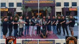 Sendi Ramadan usai ditangkap di Polresta Samarinda. (Foto: Dok Polres Kobar) 