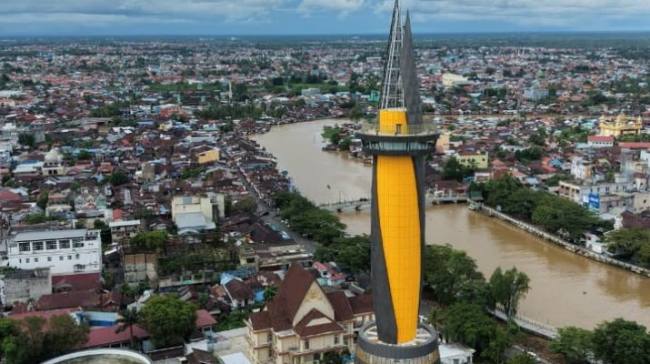 Tugu Nol Km Kalsel akan dilakukan soft opening. Foto : Istimewa