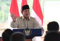Presiden Prabowo Subianto memberikan pidato sambutan dalam peresmian Bendungan Meninting di Lombok Barat, Nusa Tenggara Barat, Jumat (10/7/2026). (Foto: HO-BPMI Sekretariat Presiden)
