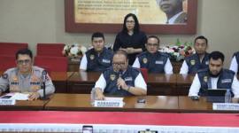 Jajaran Korps Pemberantasan Tindak Pidana Korupsi (Kortastipidkor) Polri menggelar konferensi pers di Gedung Bareskrim Polri, Jakarta, Senin (20/7/2026). (Foto: HO-Divisi Humas Polri)