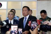 Wakil Menteri Pertahanan Donny Ermawan saat memberi keterangan di kompleks parlemen, Jakarta, Rabu (1/7/2026). (Foto: Antara/Bagus Ahmad R)