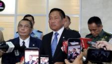 Wakil Menteri Pertahanan Donny Ermawan saat memberi keterangan di kompleks parlemen, Jakarta, Rabu (1/7/2026). (Foto: Antara/Bagus Ahmad R)